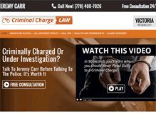 Tablet Screenshot of criminal-defence-lawyers.com